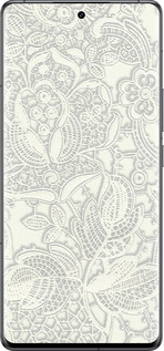 Силіконовий чехол Біле мереживо для Vivo IQOO 12 PRO - 4383u-3420 изображение 