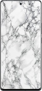 Силиконовый чехол Мрамор белый для Vivo IQOO 12 PRO - 4480u-3420 изображение 