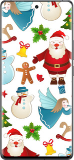 Силиконовый чехол Новогодний 1 для Vivo IQOO 12 PRO - 4614u-3420 изображение 