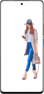 Силиконовый чехол Девушка 1 для Vivo IQOO 12 PRO - 4751u-3420 изображение 