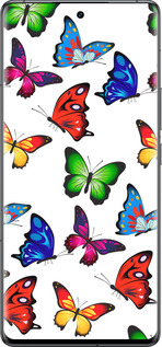 Силиконовый чехол Красочные мотыльки для Vivo IQOO 12 PRO - 4761u-3420 изображение 