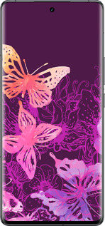 Силиконовый чехол Бабочки v2 для Vivo IQOO 12 PRO - 5475u-3420 изображение 