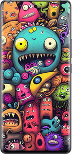 Силіконовий чехол Смішні монстри для Vivo IQOO 12 PRO - 5549u-3420 изображение 