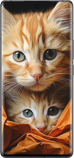 Силиконовый чехол Котики 2 для Vivo IQOO 12 PRO - 5664u-3420 изображение 