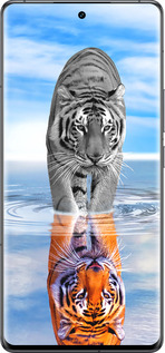 Силиконовый чехол Тигр для Vivo IQOO 12 PRO - 6016u-3420 изображение 