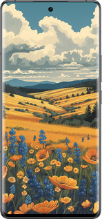 Силиконовый чехол Украинское поле для Vivo IQOO 12 PRO - 6082u-3420 изображение 