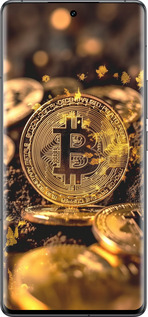 Силіконовий чехол Золота лихоманка біткойна для Vivo IQOO 12 PRO - 6089u-3420 изображение 