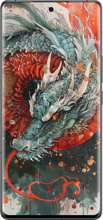 Силиконовый чехол Стихия огня для Vivo IQOO 12 PRO - 6101u-3420 изображение 