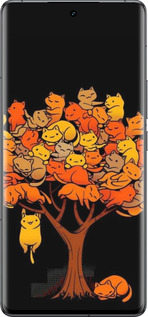 Силиконовый чехол Дерево и котики для Vivo IQOO 12 PRO - 6516u-3420 изображение 