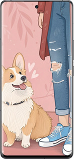 Силиконовый чехол Корги 3 для Vivo IQOO 12 PRO - 6707u-3420 изображение 