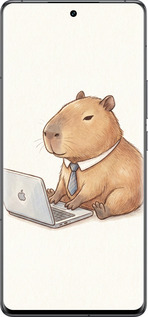 Силиконовый чехол Funny Capybara CEO Working для Vivo IQOO 12 PRO - 6777u-3420 изображение 