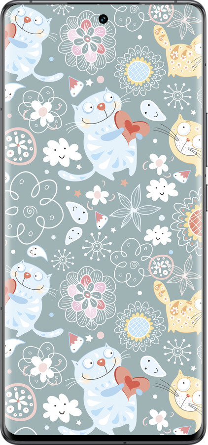 Силіконовий чехол Кошенята v3 для Vivo IQOO 12 PRO - 1223u-3420 изображение 