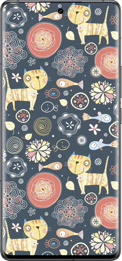 Силиконовый чехол Котята v4 для Vivo IQOO 12 PRO - 1224u-3420 изображение 