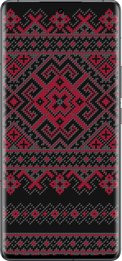 Силиконовый чехол Вышиванка 52 для Vivo IQOO 12 PRO - 1763u-3420 изображение 