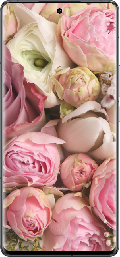 Силиконовый чехол Розы v2 для Vivo IQOO 12 PRO - 2320u-3420 изображение 