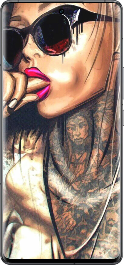Силиконовый чехол Девушка в тату для Vivo IQOO 12 PRO - 4001u-3420 изображение 
