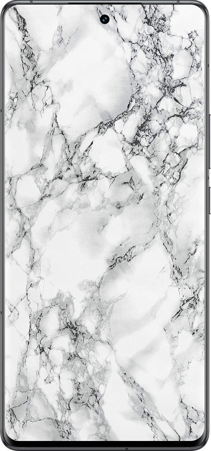 Силиконовый чехол Мрамор белый для Vivo IQOO 12 PRO - 4480u-3420 изображение 