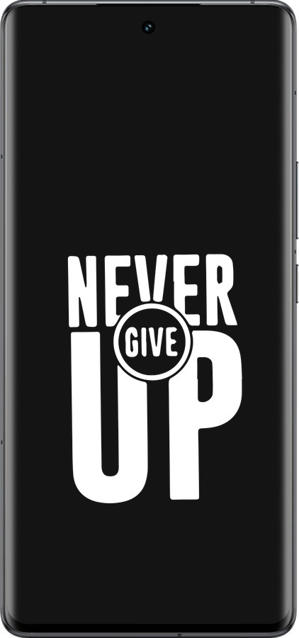 Силиконовый чехол Никогда не сдавайся для Vivo IQOO 12 PRO - 4572u-3420 изображение 