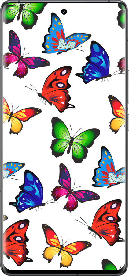 Силиконовый чехол Красочные мотыльки для Vivo IQOO 12 PRO - 4761u-3420 изображение 