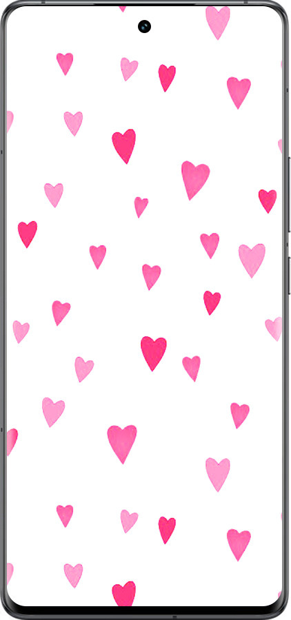 Силиконовый чехол Сердечки 2 для Vivo IQOO 12 PRO - 4763u-3420 изображение 