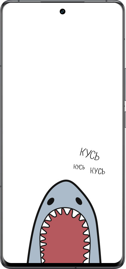 Силиконовый чехол Акула для Vivo IQOO 12 PRO - 4870u-3420 изображение 