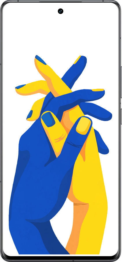 Силиконовый чехол Stand With Ukraine для Vivo IQOO 12 PRO - 5255u-3420 изображение 