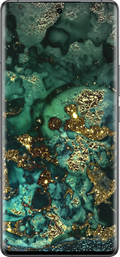 Силіконовий чехол Мармур золото багатство для Vivo IQOO 12 PRO - 5419u-3420 изображение 