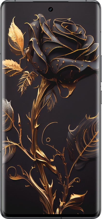 Силіконовий чехол Троянда 3 для Vivo IQOO 12 PRO - 5552u-3420 изображение 