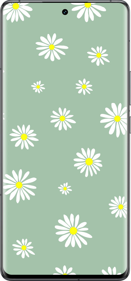 Силиконовый чехол Ромашки v4 для Vivo IQOO 12 PRO - 5603u-3420 изображение 