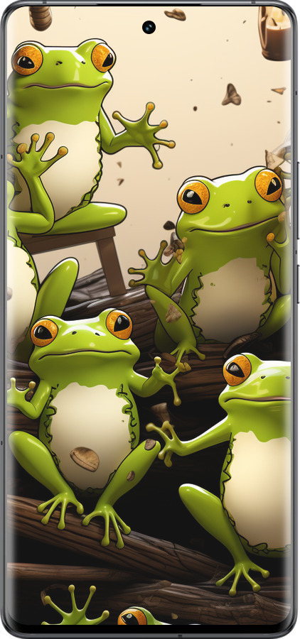 Силіконовий чехол Жабки для Vivo IQOO 12 PRO - 5656u-3420 изображение 