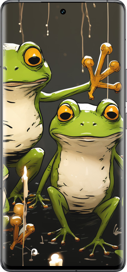 Силиконовый чехол Жабки 2 для Vivo IQOO 12 PRO - 5657u-3420 изображение 