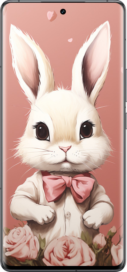 Силиконовый чехол Зайчик для Vivo IQOO 12 PRO - 5669u-3420 изображение 