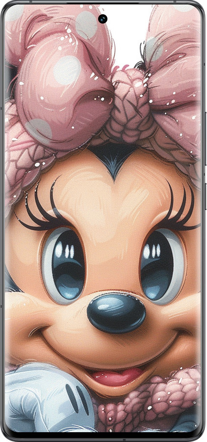 Силиконовый чехол Минни Маус с бантиком для Vivo IQOO 12 PRO - 6055u-3420 изображение 