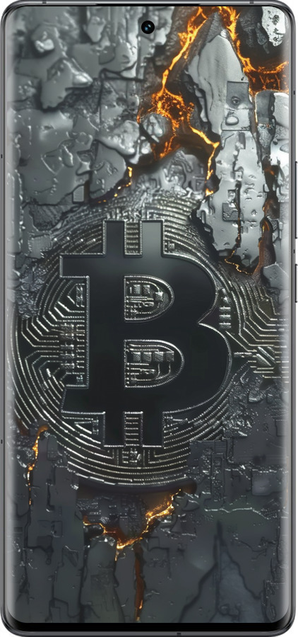 Силиконовый чехол Раскаленный биткойн для Vivo IQOO 12 PRO - 6091u-3420 изображение 