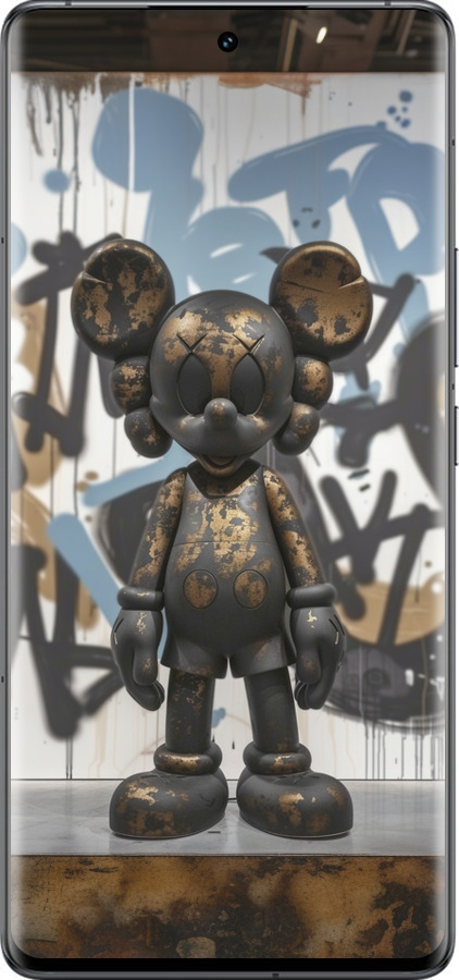 Силиконовый чехол Bronze kaws v2 для Vivo IQOO 12 PRO - 6098u-3420 изображение 