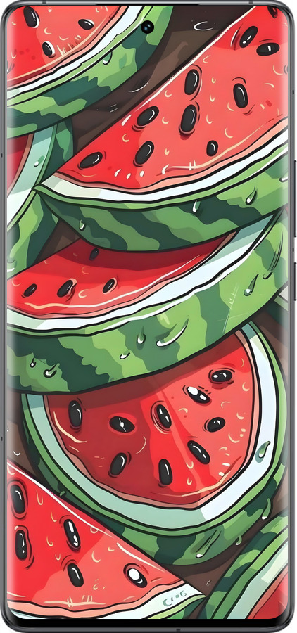 Силиконовый чехол Арбуз для Vivo IQOO 12 PRO - 6315u-3420 изображение 