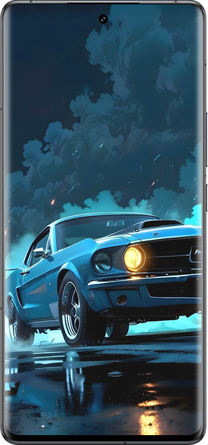 Силиконовый чехол Форд мустанг для Vivo IQOO 12 PRO - 6374u-3420 изображение 