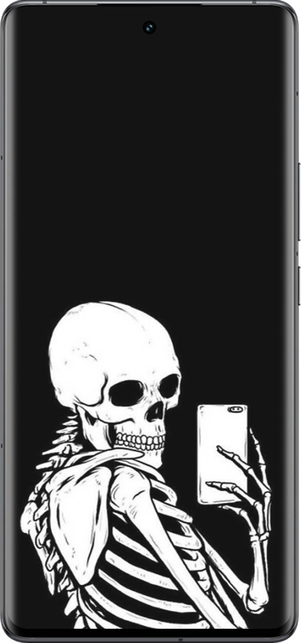 Силиконовый чехол Скелет делает Selfie для Vivo IQOO 12 PRO - 6535u-3420 изображение 