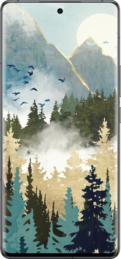 Силиконовый чехол С изображением лесного пейзажа для Vivo IQOO 12 PRO - 6548u-3420 изображение 