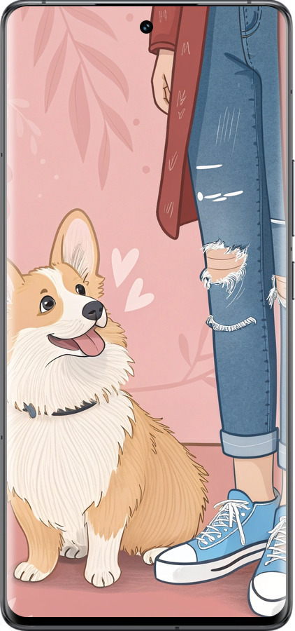 Силиконовый чехол Корги 3 для Vivo IQOO 12 PRO - 6707u-3420 изображение 