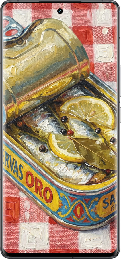 Силиконовый чехол Vintage Sardine Tin Phone для Vivo IQOO 12 PRO - 6772u-3420 изображение 