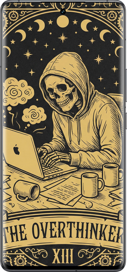 Силиконовый чехол The Overthinker для Vivo IQOO 12 PRO - 6774u-3420 изображение 