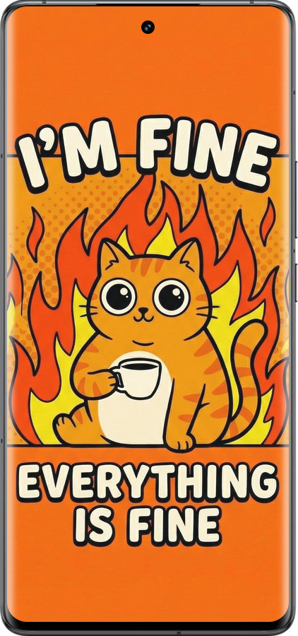 Силиконовый чехол Funny Cat для Vivo IQOO 12 PRO - 6786u-3420 изображение 