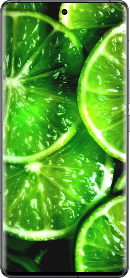 Силиконовый чехол Зелёные дольки лимона для Vivo IQOO 12 PRO - 852u-3420 изображение 