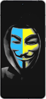 Силиконовый чехол Украинский анонимус для Vivo iQOO 12 - 1062u-3433 изображение 