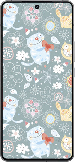 Силиконовый чехол Котята v3 для Vivo iQOO 12 - 1223u-3433 изображение 