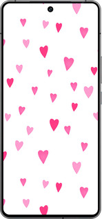 Силиконовый чехол Сердечки 2 для Vivo iQOO 12 - 4763u-3433 изображение 