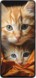 Силиконовый чехол Котики 2 для Vivo iQOO 12 - 5664u-3433 изображение 