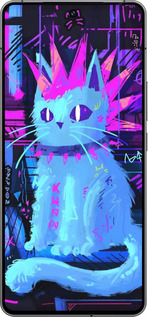 Силиконовый чехол Кот панк для Vivo iQOO 12 - 6311u-3433 изображение 