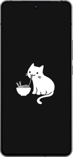 Силиконовый чехол С милым котом на черном фоне для Vivo iQOO 12 - 6528u-3433 изображение 